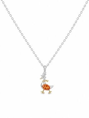 Carnelian Goose Duck Pendant (#P109)
